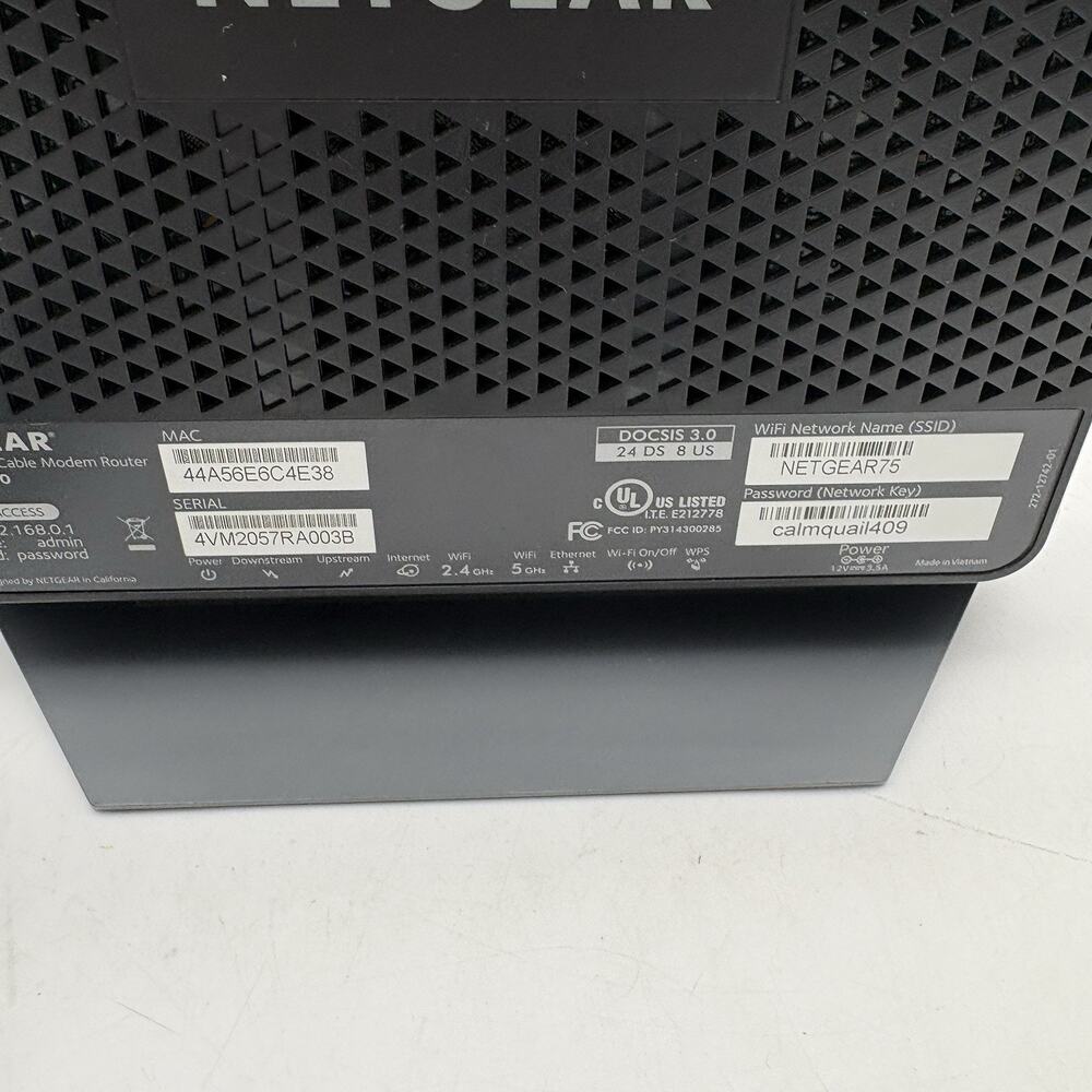 Netgear C6900 AC1900 Nighthawk Wifi Cable Modem Router - Picture 4 of 6